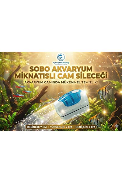 Sobo Akvaryum Mıknatıslı Cam Sileceği 6mm