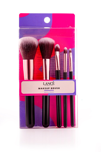 Lancé Professional مجموعة فرش مكياج 5 قطع باللون الأسود
