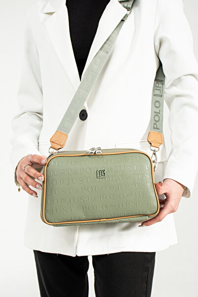 Just Polo Kadın Siyah 5 Bölmeli Omuz Ve Çapraz Askılı Çanta