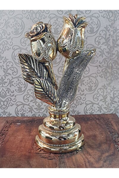 gifted HEDİYELİK DEKORATİF ALLAH MUHAMMED LAFIZLI AYETLİ GÜLLÜ BİBLO