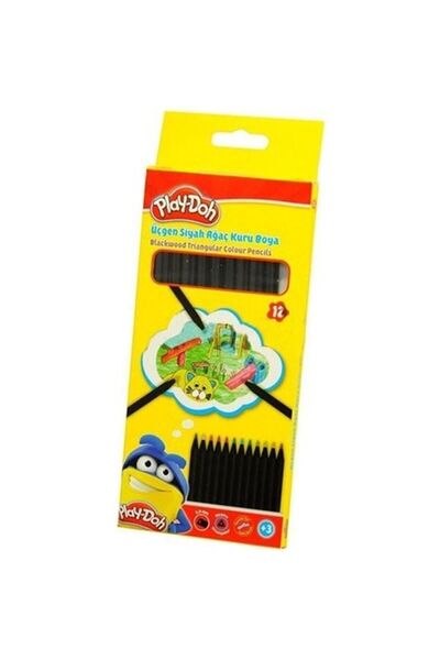 Play Doh 12 Colors Metallic Black Slat Triangle Dry Paint