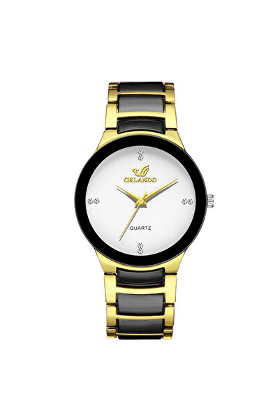 GENERAL Men's watch in gold and black with a gold dial from Orlando