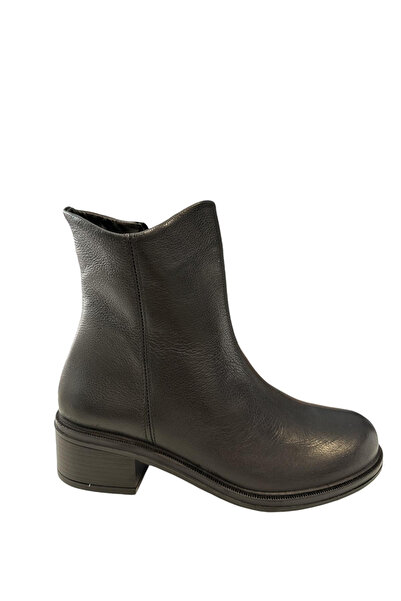 Castle Black YLDZ-47621-1 Cizme clasice de damă din piele naturală neagră