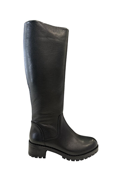 Castle Black YLDZ-26900-1 Ghete de damă din piele naturală neagră