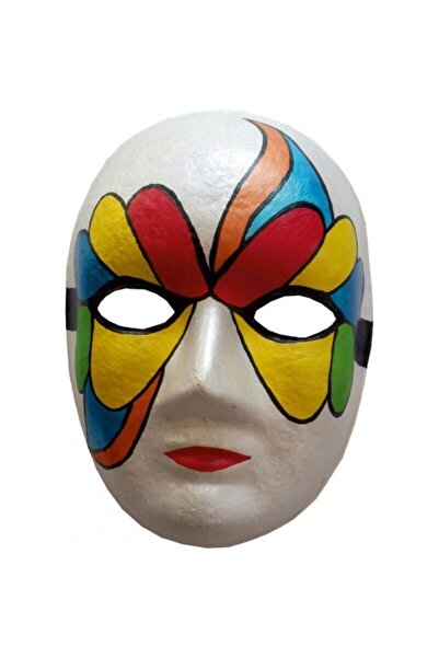 Südor Beyaz Boyama Maskesi Mukavva Yüz Maskesi