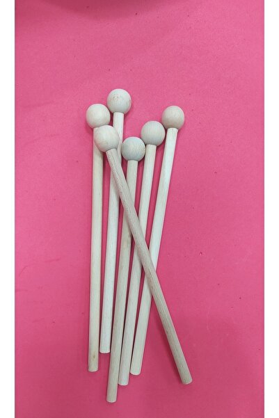 Emin İş Eğitimi Ahşap Ritim Çubuğu ,davul Tokmağı 25 Cm 10 Set ( 20 Tane Tokm...