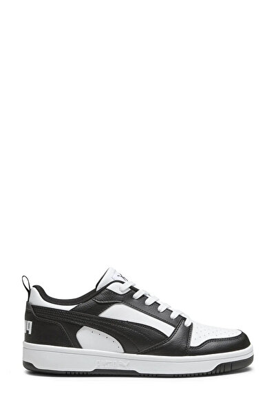 Puma 392328 01 Rebound V6 Low Γυναικεία Αθλητικά Παπούτσια Μαύρα Λευκά