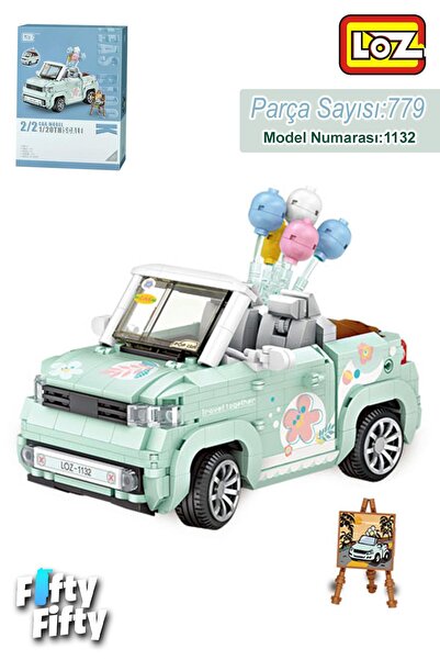 Vagonlife LOZ Car Model Serisi Turkuaz Cabrio Araba 779 Parça Oyuncak Yapım S...