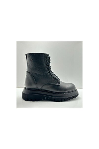 Castle Black YLDZ-27400-1 Μαύρες Γυναικείες Μπότες από Γνήσιο Δέρμα Μαύρο