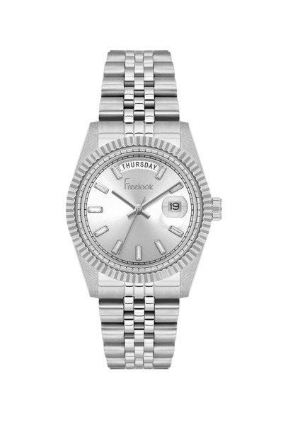 Freelook ساعة جولي الفضية المصنوعة من الفولاذ المقاوم للصدأ للنساء FL.4.10021-1