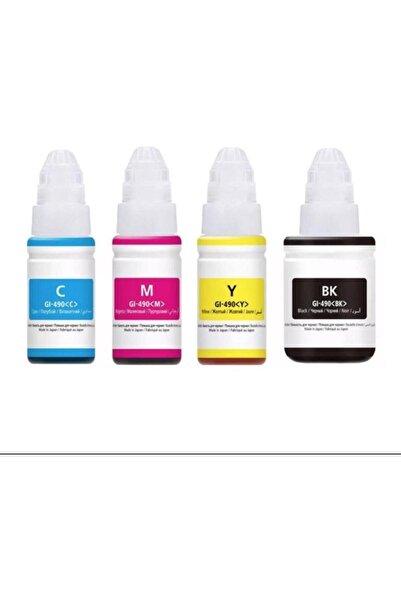 Canon GI-490 Pixma G2411 4 Renk  Mürekkep Seti