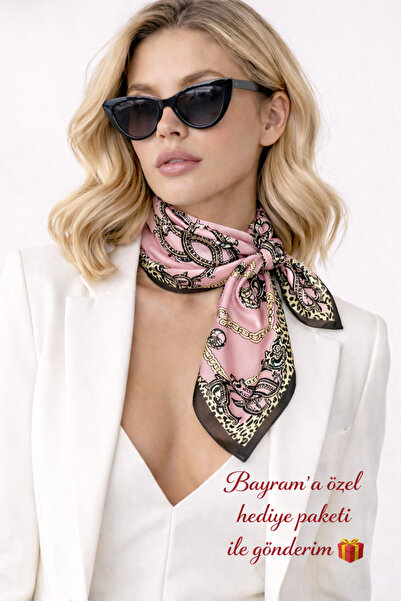 Bermody Women's Bandana Scarf 50X50 Square Scarf Rayon Italian Stitched Neck ...