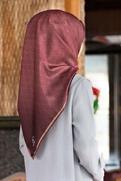 VİOLLA Twill Degradeli Pudra Renkli 90x90 Eşarp (İpek İçermez)