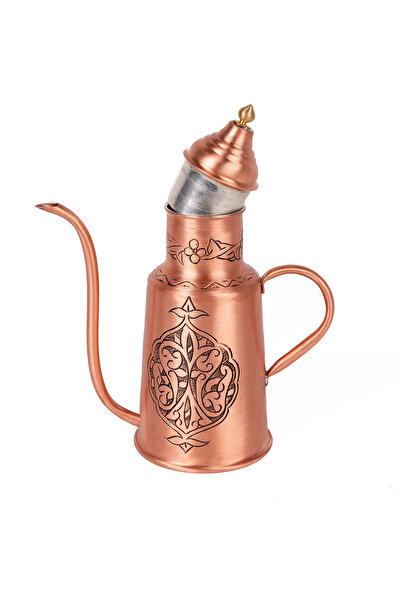 DMT COPPER HOME Dmt Gaziantep Bakırdan Ağır El Işlemeli Yağdanlık Sosluk Yüks...