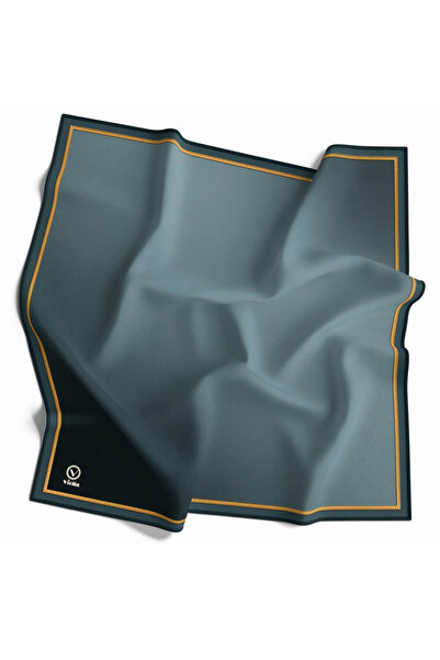VİOLLA Twill Degrade Desenli Petrol Yeşili Renkli 90x90 Eşarp (İpek İçermez) ...