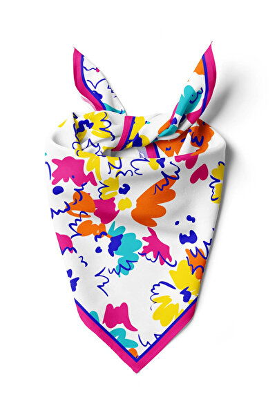 Modabutik C5 Renki Çiçek Desenli Bandana