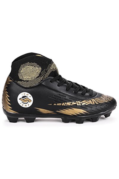 Jump 28365/D Чорно-золоті чоловічі кросівки для гри на штучному покритті Чорн...