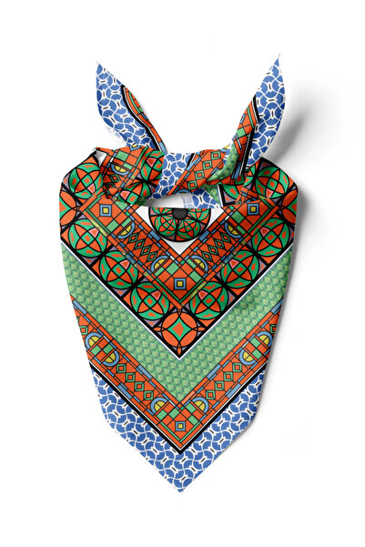 Modabutik Y91 MODERN RETRO DESENLİ BANDANA DG12229