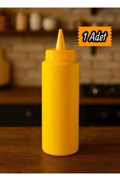 Bora وعاء صلصة أصفر متوسط الحجم (كاتشب، مايونيز، خردل) 420 مل