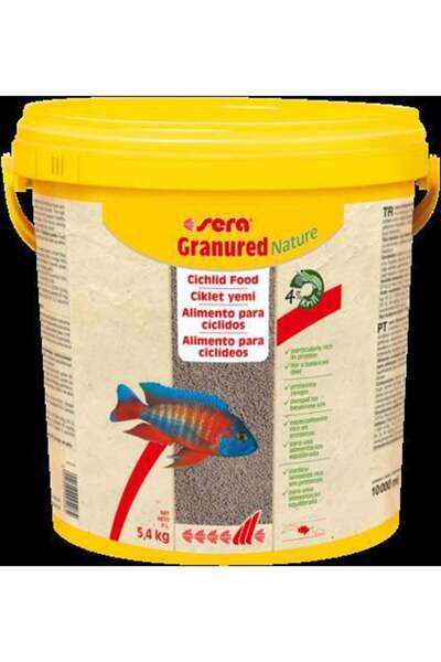 SERA GranuRed Nature 100 gr (Açık) Poşette Protein Cichlid Balık Yemi Skt : 0...