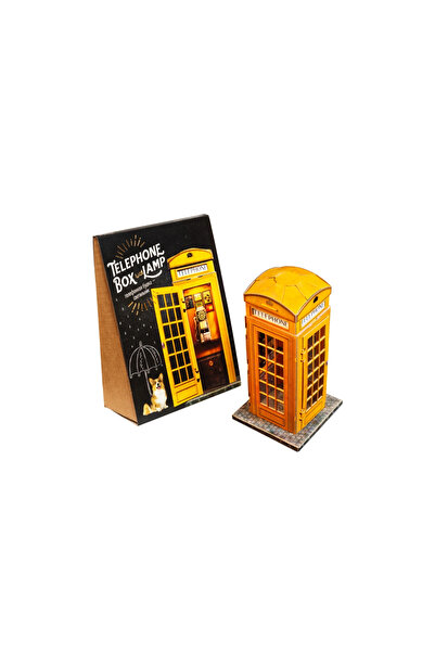 umbum 3D Işıklı Puzzle Yapboz Telefon Kutusu Sarı Renkli