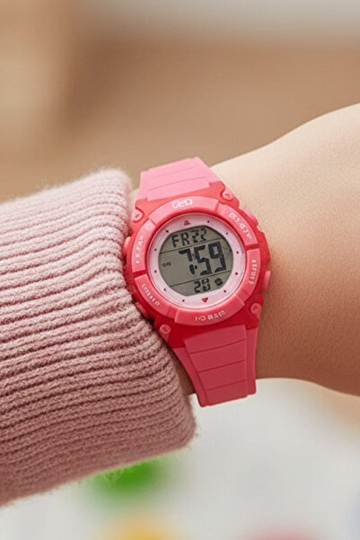 Q&Q 5-10 Yaş İçin Kronometreli, Işıklı, Alarmlı, 100 Metre Su Geçirmez Fuşya ...