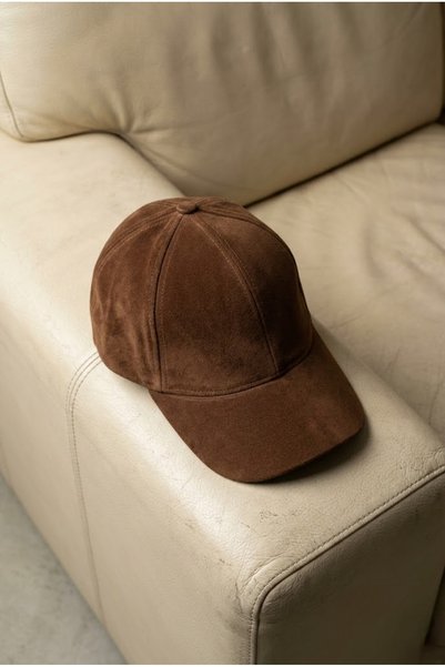 OnMyHead Unisex Brown Suede Cap