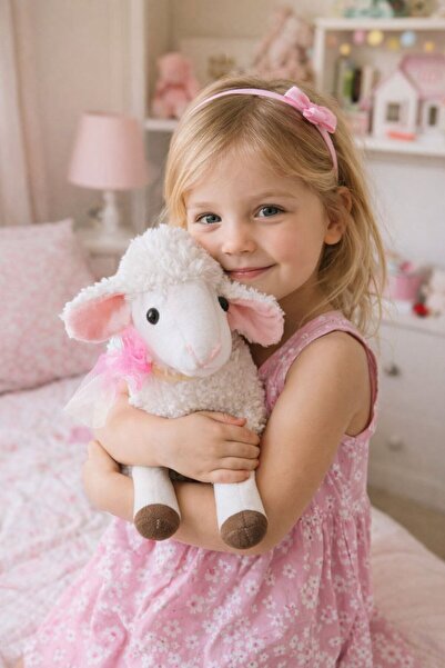 Mellito 60 Cm Sevimli Kıvırcık Kuzu Oyun & Uyku Arkadaşı