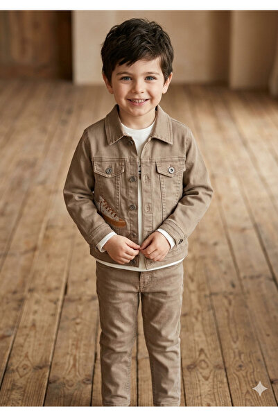 ZEYBABY Празничен 3-компонентен деним костюм за момчета