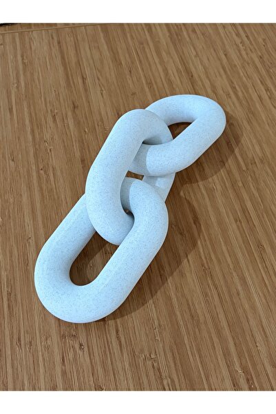 LayerOne Modern Dekoratif Zincir Obje – 3D Baskı Masa ve Raf Süsü