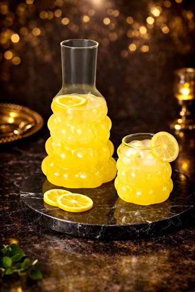 Maloria Boncuk Başucu Sürahisi - Üzüm Karaf 1000 ml