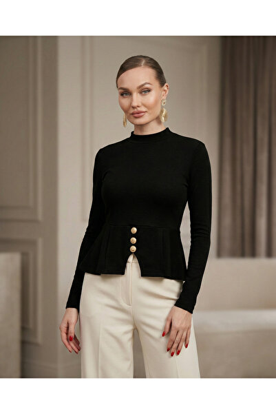 DOEDA MODA PRODUS NOU Bluză de damă din țesătură modală, cu decolteu tip gule...