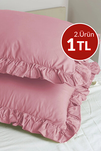 Magnolia 1 Adet Yastık Kılıfı %100 Pamuklu Fırfırlı 50x70cm | Nevresim Seti v...