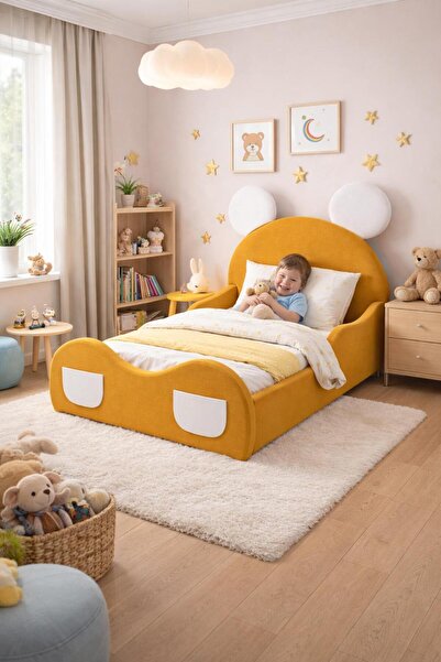 Puf Bebe Montessori serisi_ Çocuk yatağı _Bebek yatağı _90x190 ölçüde(İç yata...