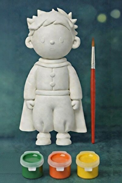 PRİNTELLA Küçük Prens Boyama Seti 3 Renk Boya ve Fırça | Çocuklara ve Sevdikl...