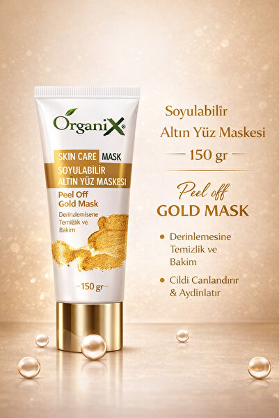 Organix Soyulabilir Altın Yüz Maskesi - Cilt Canlandırıcı & Aydınlatıcı Peel ...