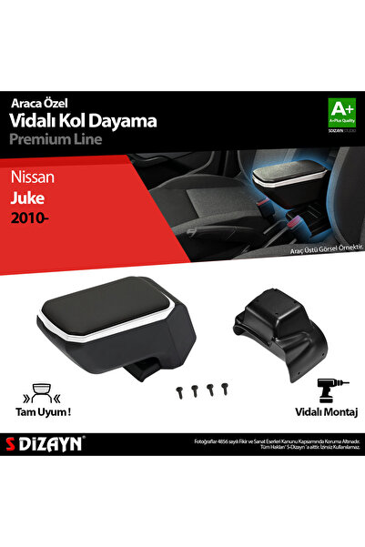 S Dizayn S-Dizayn Nissan Juke ABS Vidalı Kol Dayama Kolçak Gri 2010 Üzeri A+K...