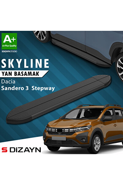 S Dizayn Dacia Sandero 3 Stepway Skyline Siyah Yan Basamak 183 Cm 2020 Üzeri ...