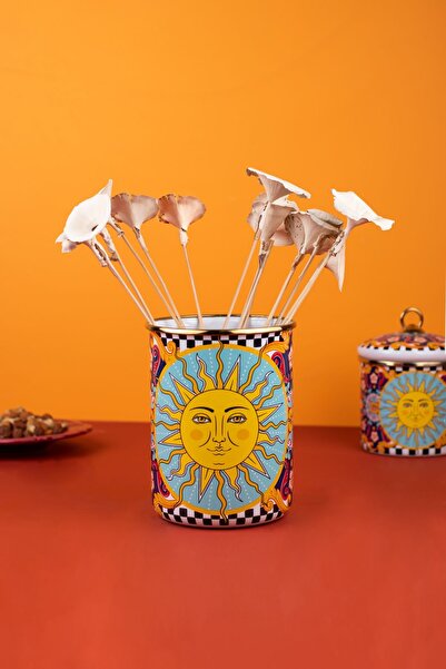 EMAYlab Mısharu 17 Cm Enameled Jar, Vase