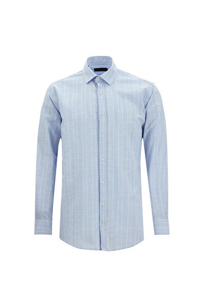 Abdullah Kiğılı Бавовняна сорочка з візерунком - довгі рукави, прямий крій