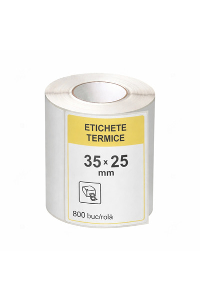 PROCART Etichete termice autoadezive, 35x25 mm, 800 bucăți/rolă