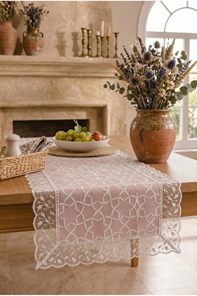 Rona Home Runner cu dantelă roz, cu design special, cu dantelă elegantă, cu d...