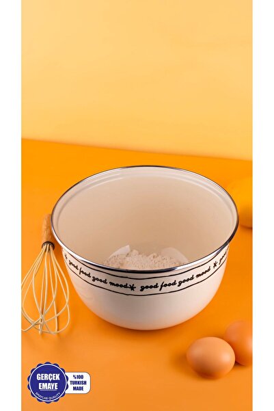 EMAYlab Mood Emaye Karıştırma Ve Salata Kabı 24cm 4 Litre (OCAĞA DA KOYULABİLİR)