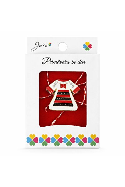 Flippy Martisor Brosa Mica in Cutie, Dimensiune Brosa 2.5-3 cm, Material Meta...
