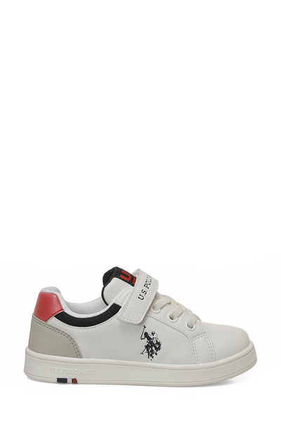 U.S. Polo Assn. حذاء رياضي للأولاد باللون الأبيض من GUS JR 6FX