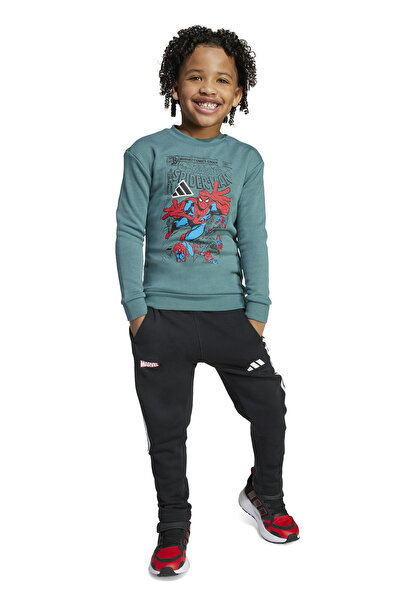 adidas LK MRVL SM JOG Yeşil Unisex Çocuk Eşofman Takımı