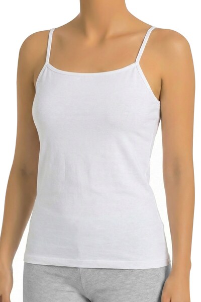 Öts Γυναικείο αθλητικό μπλουζάκι με λουράκια και ίσιο λαιμό (96% P Βαμβάκι - ...