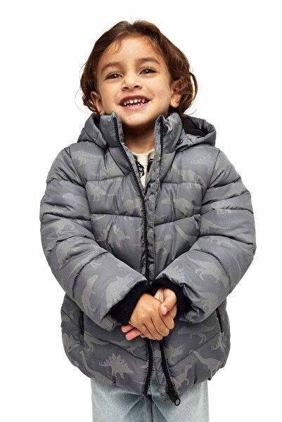 Name it NMMMOSAN PUFFER JACKET RE GRI Chlapecký kabát