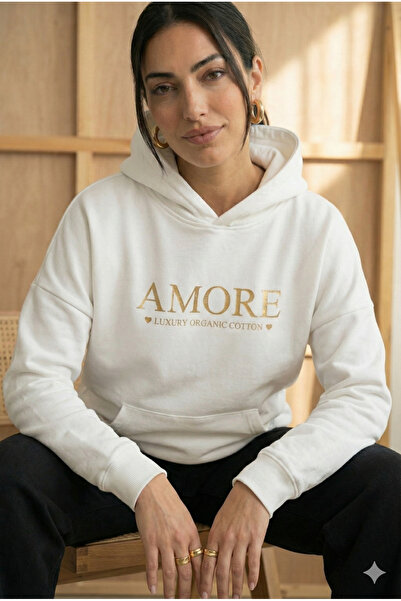 MA GROUPs Amore 3 Thread 100% Cotton Premium Hoodie – Black & White Options