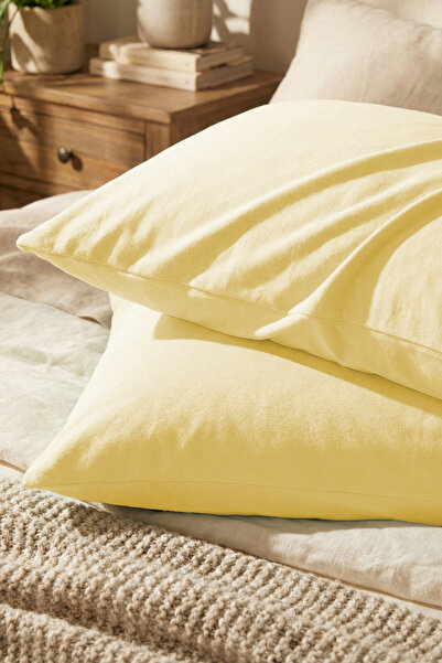 Erko Dört Mevsim قطعتان من أغطية الوسائد مصنوعة من قماش قطني 100% ممشط 50x70 ...